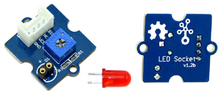 Détail du module Grove led rouge 10 mm