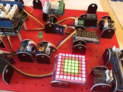 Exemple d'utilisation 1 pour Matrice à leds vertes compatible grove