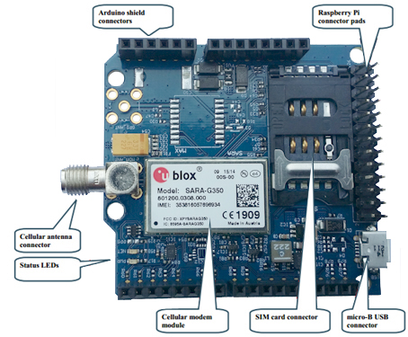 Détail de la platine Shield Détail de la platine Shield XEAA00202
