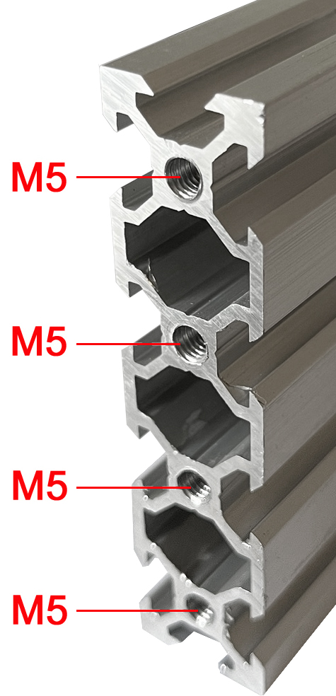Taraudage M5 des profilés aluminium 20x80 mm ACRZilla 100 mm