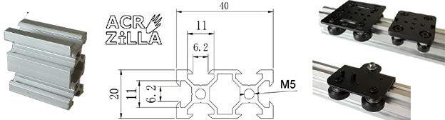 Présentation gamme profilés ACRZilla 20x40