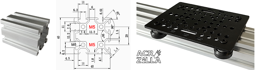 Présentation gamme profilés ACRZilla 40x40