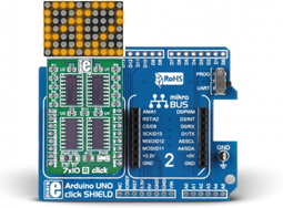 Raccordement du module sur Module 7x10 Y click MIKROE-2790
