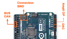 Périphérique de l'Arduino R4 Minima