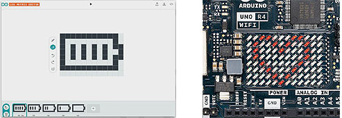 Matrice à led sur l'Arduino Wifi R4