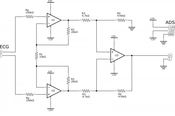 Schéma de principe de l('amplificateur