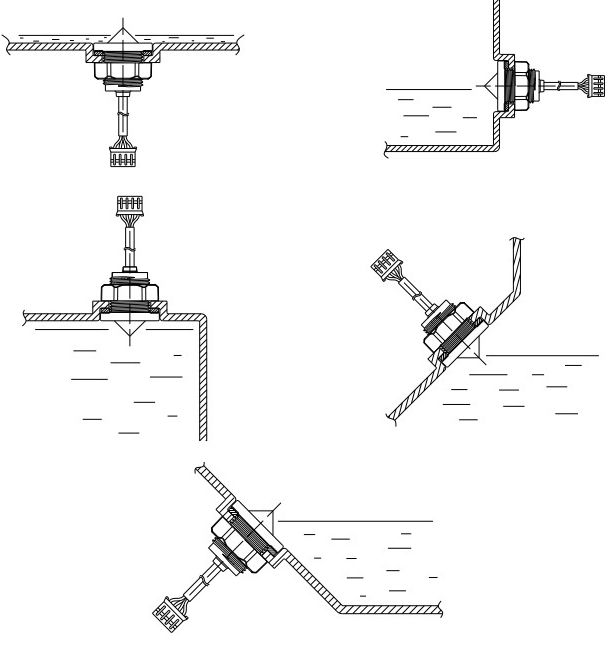 Possibilité de sens de montage du capteur SEN0205