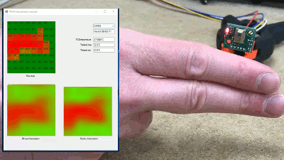 Exemple d'application du capteur thermopile TPA64