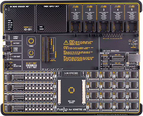 Détail de la platine Fusion pour KINETIS