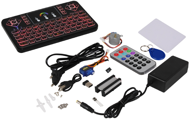 Accessoires livrés avec le starter-kit Joy-Pi