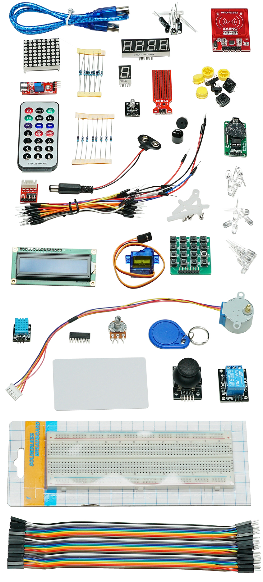 Détail de l'ensemble Détail du pack Expert pour Arduino