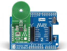 Raccordement du Module LDC1000 click MIKROE-1583