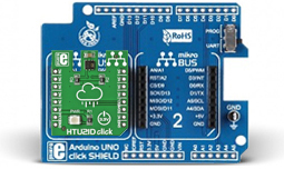Raccordement du module sur la platine Mikroe-1687
