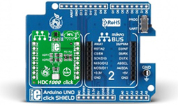 Raccordement du module sur la platine Mikroe-1797