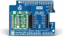 Raccordement du module sur la platine Mikroe-1978