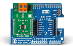 Raccordement du module sur la Module C Meter click MIKROE-2376