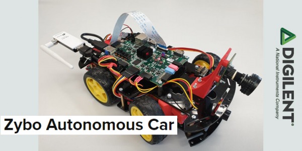 Voiture autonome pilotée par une carte Zybo