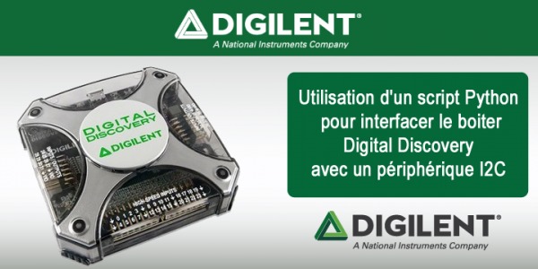 Digital Discovery et Python pour tester un accéléromètre